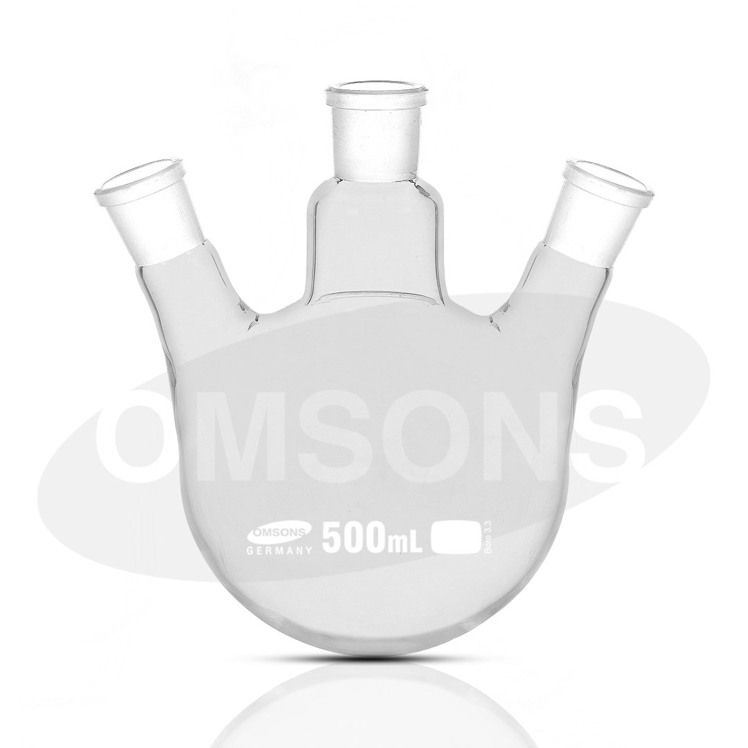 Boiling Flasks Round Bottom Three Necks Angular
